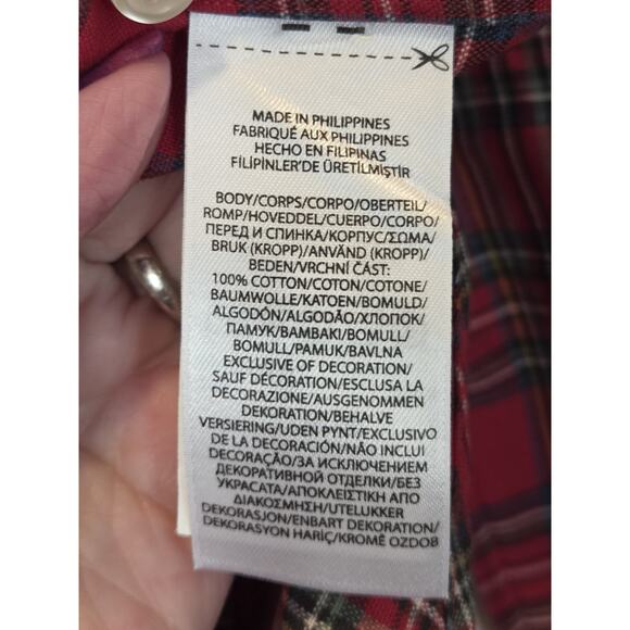 Ralph Lauren Shirt Men's Button Up Red Plaid Green Pony Classic Preppy | XL EUC - Picture 10 of 13